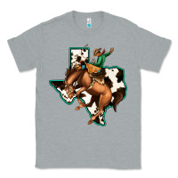 Heather Grey Cowhide Texas Map Rodeo Cowboy Classic Tee - Bettercallsaul