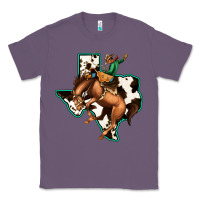 Lavender Cowhide Texas Map Rodeo Cowboy Classic Tee - Bettercallsaul