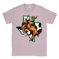 Lilac Cowhide Texas Map Rodeo Cowboy Classic Tee - Bettercallsaul