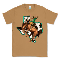 Toasted Coconut Cowhide Texas Map Rodeo Cowboy Classic Tee - Bettercallsaul