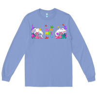 Colony Blue summer Long Sleeve Tee - TumblerDesignByShophia