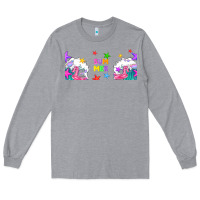 Heather Grey summer Long Sleeve Tee - TumblerDesignByShophia