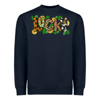 Navy Western lucky St. Patrick's Day Heavyweight Sweatshirt - CowGirlArtShop