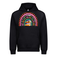 Teacher Pen Apple Books Rainbow Urban Hoodie | Teevron
