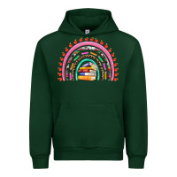 Forest Green teacher pen apple books rainbow Urban Hoodie - Artiststas