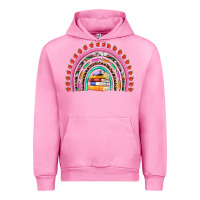 Fuchsia Pink teacher pen apple books rainbow Urban Hoodie - Artiststas