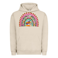 Pigment French Oak teacher pen apple books rainbow Urban Hoodie - Artiststas