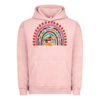 Pigment Salmon teacher pen apple books rainbow Urban Hoodie - Artiststas
