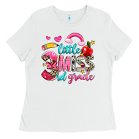 White little miss third grade Ladies Tee - NancyCooperArtShop
