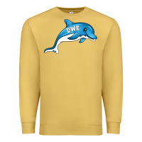 Antique Gold dolphin dwe Premium Sweatshirt - CowhideDigitalArt