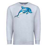 Heather Grey dolphin dwe Premium Sweatshirt - CowhideDigitalArt