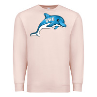 Pale Pink dolphin dwe Premium Sweatshirt - CowhideDigitalArt