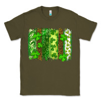 Army Green St Patrick's Day Brushstrokes Classic Tee - RanaPortraitStore