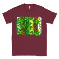 Burgundy St Patrick's Day Brushstrokes Classic Tee - RanaPortraitStore