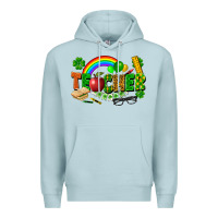 Blue Mist teacher st patrick Premium Hoodie - FaDigitalArtStudio