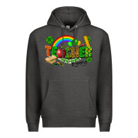Charcoal Heather teacher st patrick Premium Hoodie - FaDigitalArtStudio