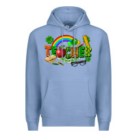 Colony Blue teacher st patrick Premium Hoodie - FaDigitalArtStudio