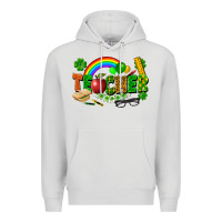 Dove Grey teacher st patrick Premium Hoodie - FaDigitalArtStudio