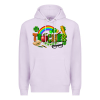 Lilac teacher st patrick Premium Hoodie - FaDigitalArtStudio