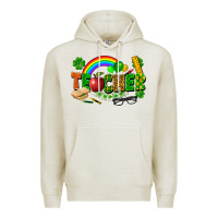 Oatmeal Heather teacher st patrick Premium Hoodie - FaDigitalArtStudio