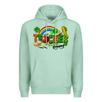 Seafoam teacher st patrick Premium Hoodie - FaDigitalArtStudio