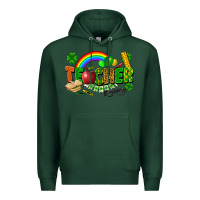 Sports Green teacher st patrick Premium Hoodie - FaDigitalArtStudio