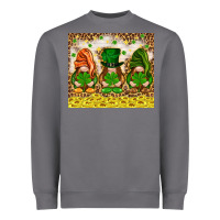 Storm St. Patrick's Day gnomies with leopard tumbler Heavyweight Sweatshirt - HowdyJamesFarm
