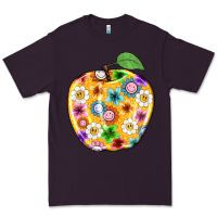 Colorful Flora Apple Teacher Premium Tee | Teevron
