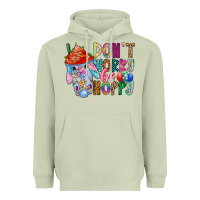 Matcha DON T WORRY Be hoppy Easter Heavyweight Hoodie - CowhideDigitalArt