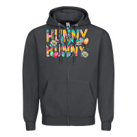 Smoke Hunny Bunny Easter Zipper Hoodie - BundleAndBundleShop