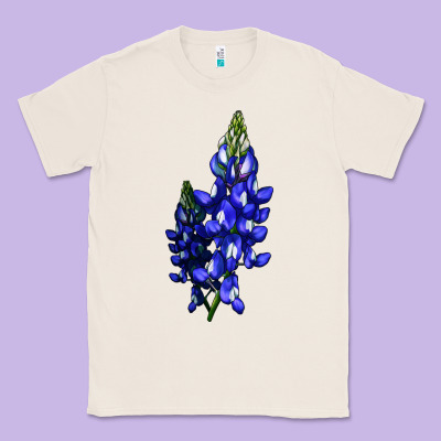 Bluebonnet Flower Illustrations Classic Tee Designed By Lillyallendesigns