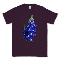 Plum Bluebonnet Flower Illustrations Classic Tee - LillyAllenDesigns