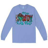 Colony Blue Western More Howdy Less Hate Cowboy Hat Gemstone Long Sleeve Tee - HowdyJamesFarm