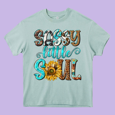 Sassy Little Soul Heavy Core Tee Designed By Nancycooperartshop