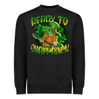 Black Ready to sham rock St. Patrick's Day Heavyweight Sweatshirt - CowGirlArtShop