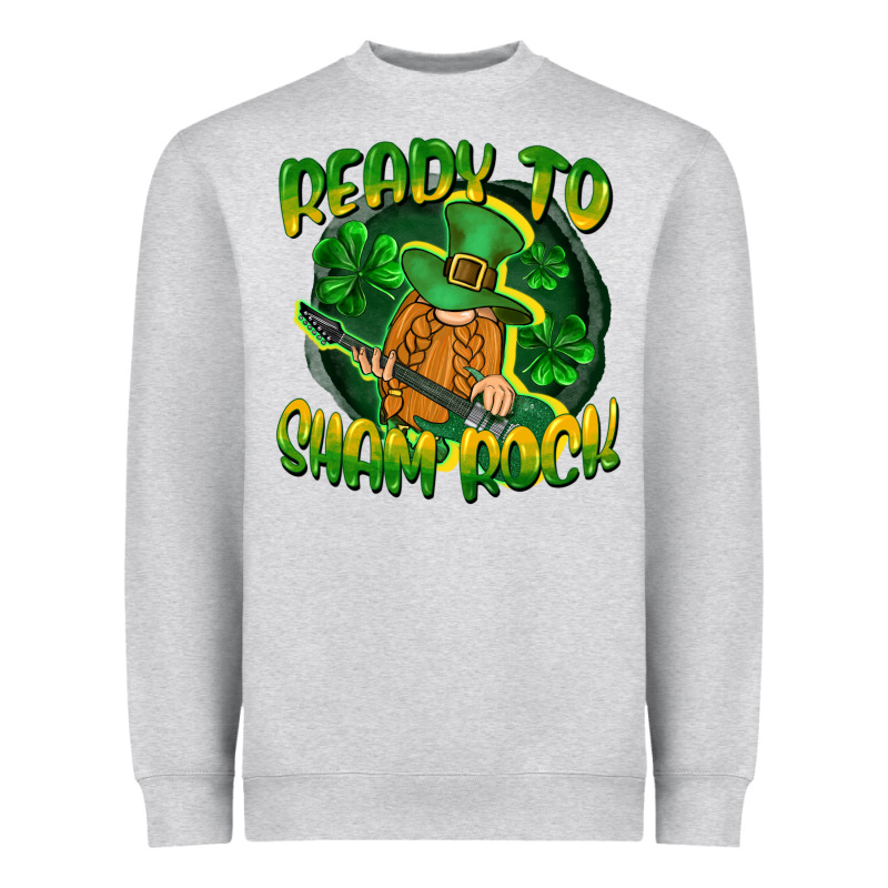 Ready To Sham Rock St. Patrick's Day Heavyweight Sweatshirt by CowGirlArtShop | Teevron