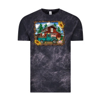 Cloud Black western barn with farm animals Vintage Tee - RanaPortraitStore