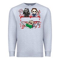 Heather Grey halloween Premium Sweatshirt - CowhideDigitalArt