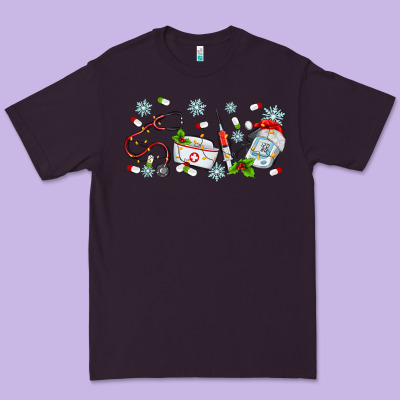 Christmas Nurse Premium Tee Designed By Maliassmallbusiness