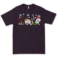 Plum christmas nurse Premium Tee - MaliasSmallBusiness