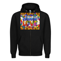 Black Western Choose Love Tumbler Zipper Hoodie - BundleAndBundleShop