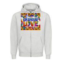 Dove Grey Western Choose Love Tumbler Zipper Hoodie - BundleAndBundleShop