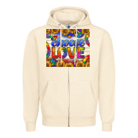 Sandshell Western Choose Love Tumbler Zipper Hoodie - BundleAndBundleShop