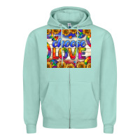 Seafoam Western Choose Love Tumbler Zipper Hoodie - BundleAndBundleShop