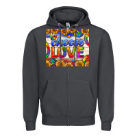 Smoke Western Choose Love Tumbler Zipper Hoodie - BundleAndBundleShop