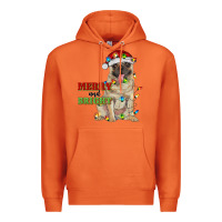 Carrot merry and bright pug Premium Hoodie - RanaPortraitStore