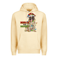 Pina Colada merry and bright pug Premium Hoodie - RanaPortraitStore