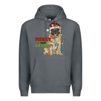 Rock merry and bright pug Premium Hoodie - RanaPortraitStore