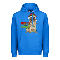 True Royal merry and bright pug Premium Hoodie - RanaPortraitStore