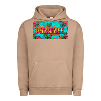 Dreamer With Butterfly And Tie Dye  Licance  Plate Urban Hoodie | Teevron